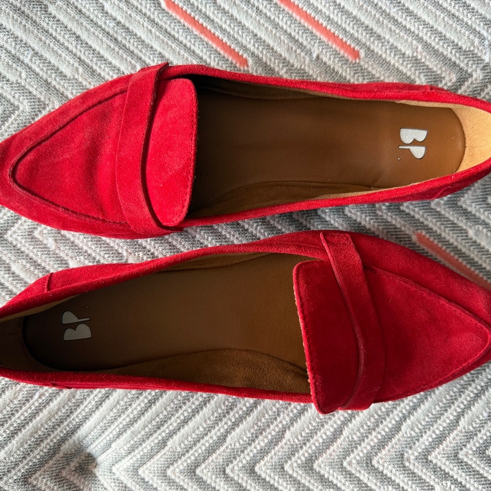 BP Red Flats, size 8.5